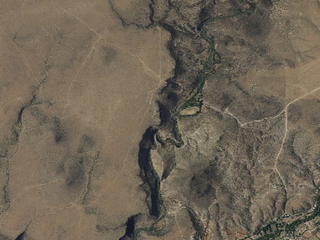 Aerial image of BLM public land