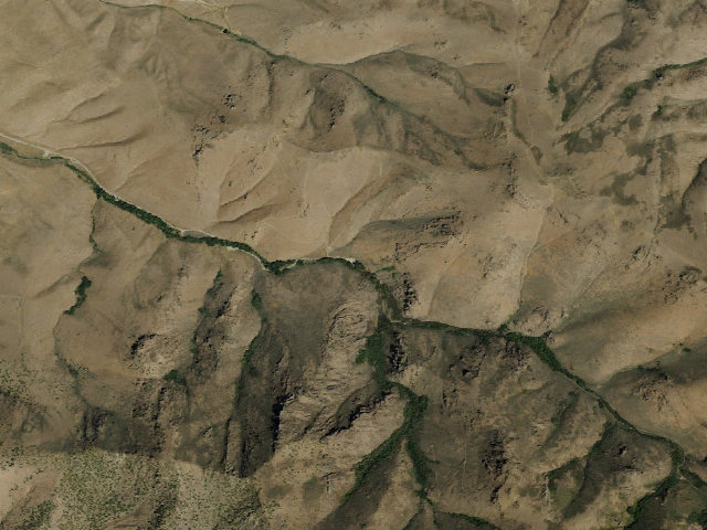 Aerial image of BLM public land