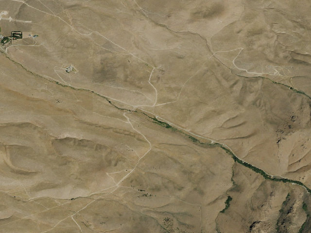 Aerial image of BLM public land