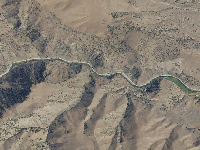 Aerial image of BLM public land