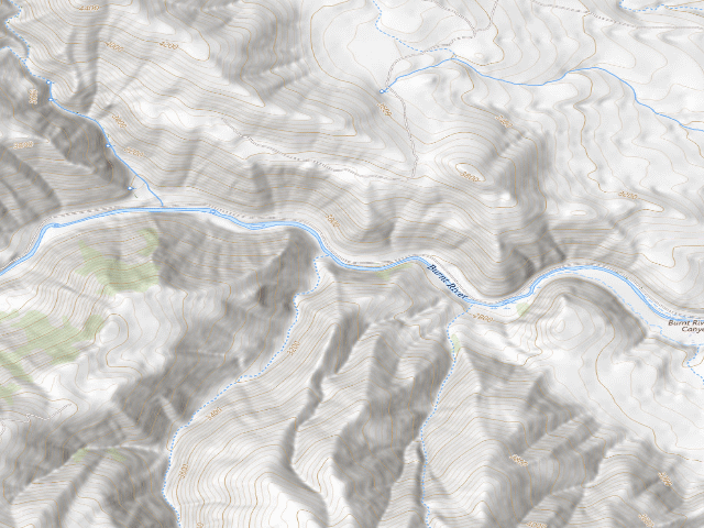 USGS topographic map of BLM public land
