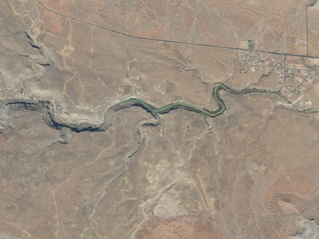 Aerial image of BLM public land
