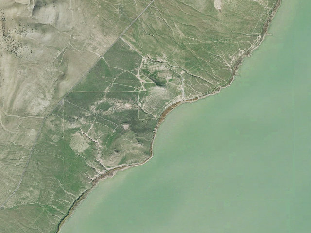 Aerial image of BLM public land
