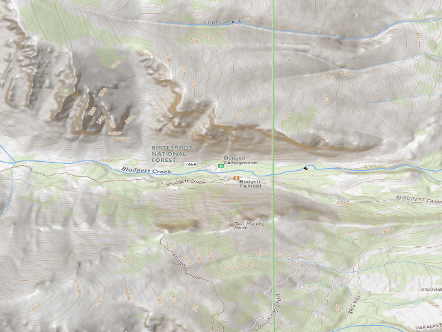 USGS topographic map of Blodgett Campground