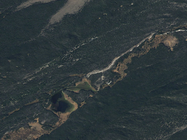 Aerial image of Blown Over Stumps