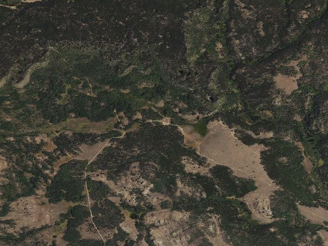 Aerial image of Blucher Creek Campground