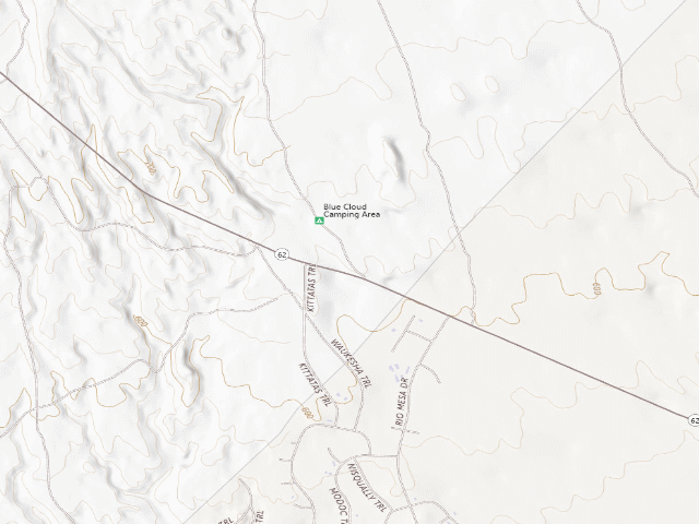 USGS topographic map of Blue Cloud Camping Area