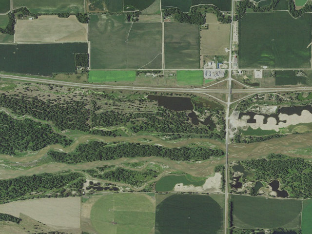 Aerial image of Blue Hole WMA