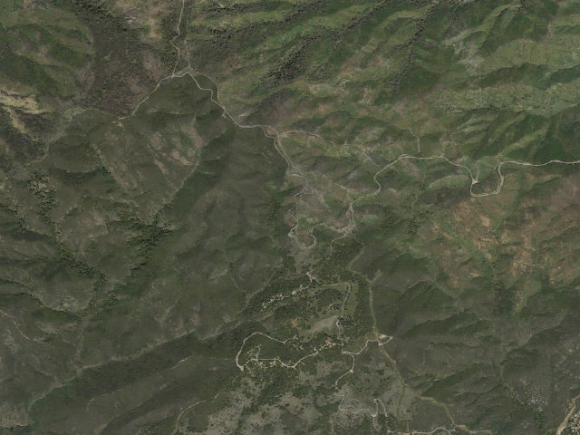Aerial image of Blue Jay Campground