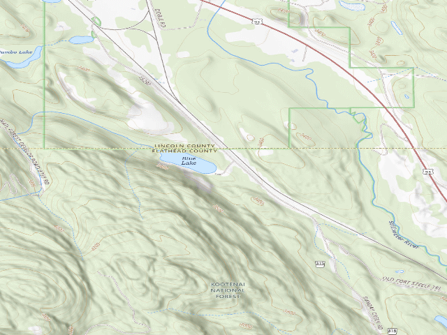 USGS topographic map of Blue Lake 3