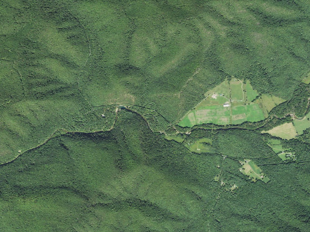 Aerial image of Blue Meadow Group Campground