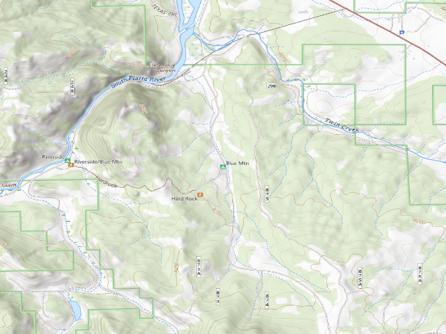 USGS topographic map of Blue Mountain