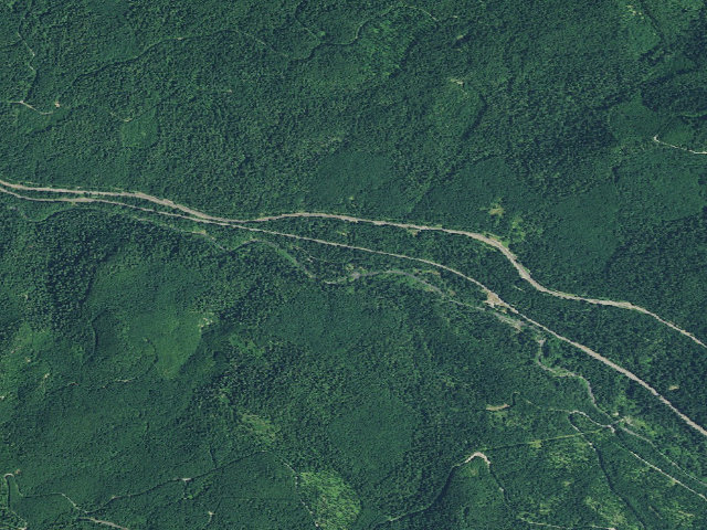 Aerial image of Blue Pool