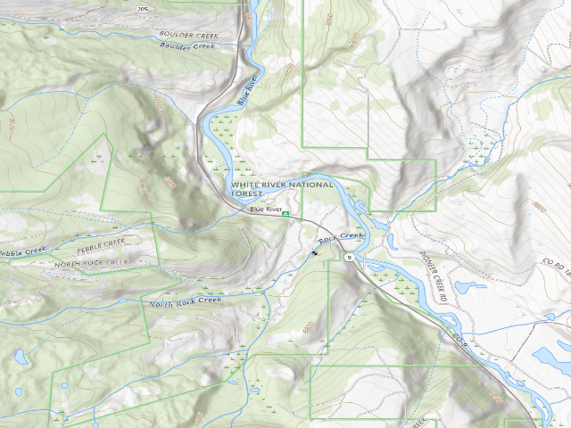 USGS topographic map of Blue River