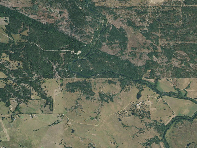 Aerial image of Blue River PFHA primitive camp #11