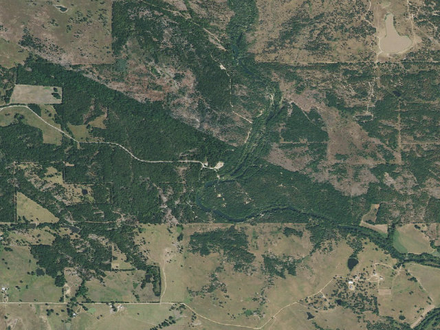 Aerial image of Blue River PFHA primitive camp #2