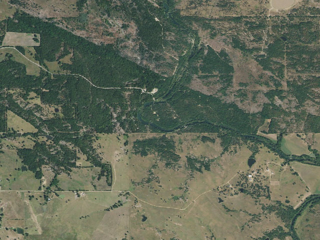 Aerial image of Blue River PFHA primitive camp #7
