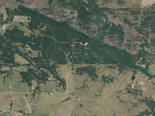 Aerial image of Blue River PFHA primitive camp #8