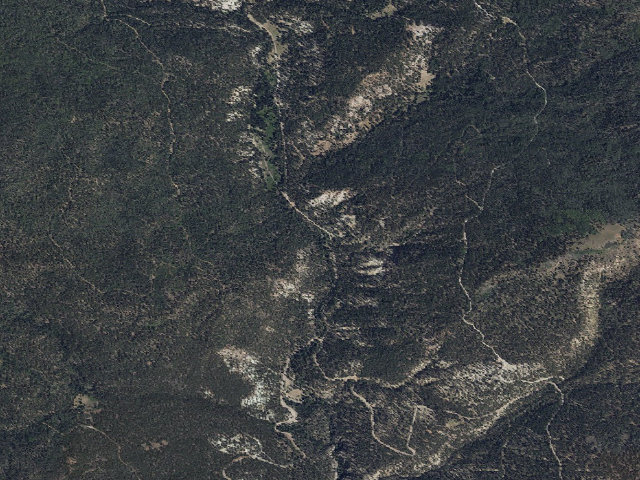 Aerial image of Blue Spruce Campground