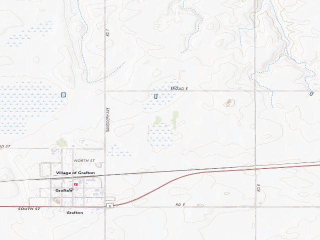 USGS topographic map of Bluebill WMA