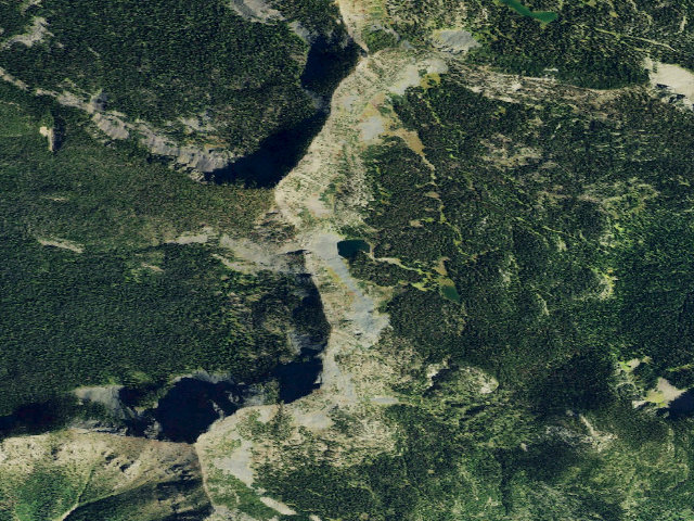 Aerial image of Bluebird Lake Dispersed Site 22
