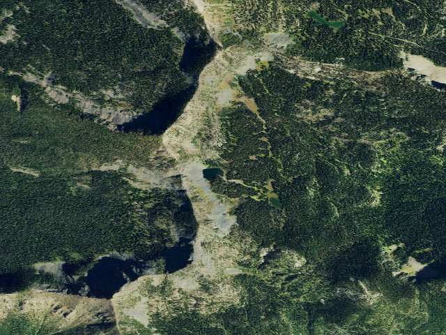 Aerial image of Bluebird Lake Dispersed Site 23