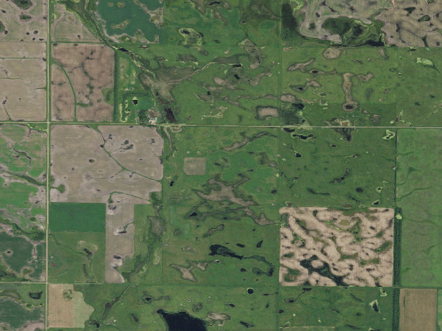 Aerial image of Bluestem Prairie WMA (Dickey County)