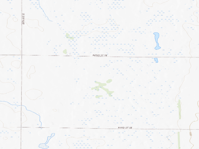 USGS topographic map of Bluestem Prairie WMA (Dickey County)