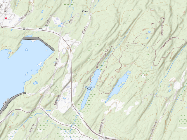 USGS topographic map of Bluestone Wild Forest Tent Site #1 [DEC #228428] (Bluestone Wild Forest)