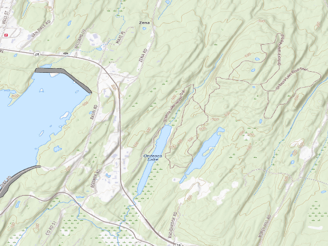 USGS topographic map of Bluestone Wild Forest Tent Site #2 [DEC #228468] (Bluestone Wild Forest)