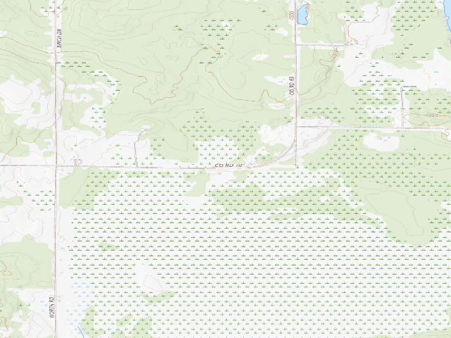 USGS topographic map of Bluewater Lake M42