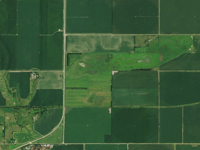 Aerial image of Bluewing WMA