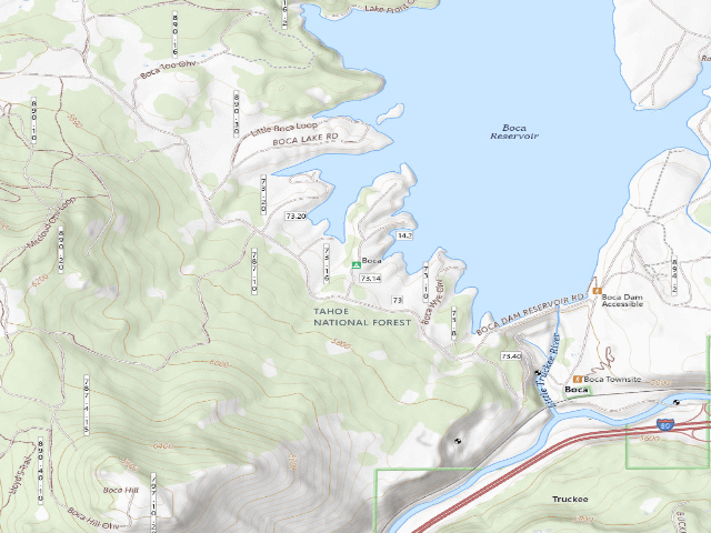 USGS topographic map of Boca