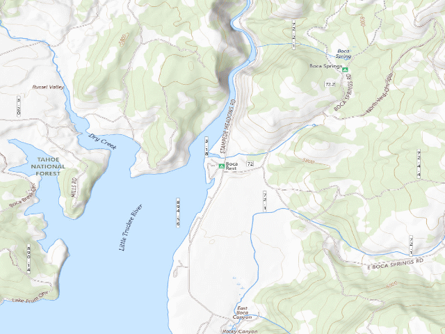 USGS topographic map of Boca Rest