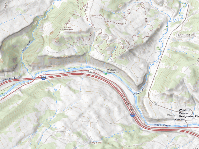USGS topographic map of Bocco Mountain