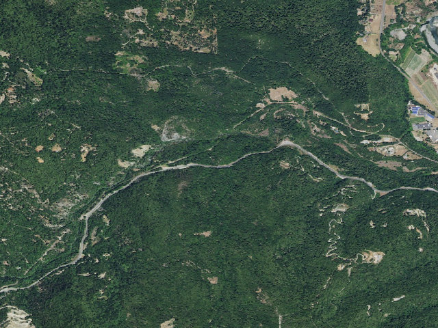 Aerial image of Boise Creek
