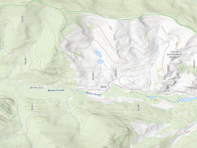 USGS topographic map of Boles 03