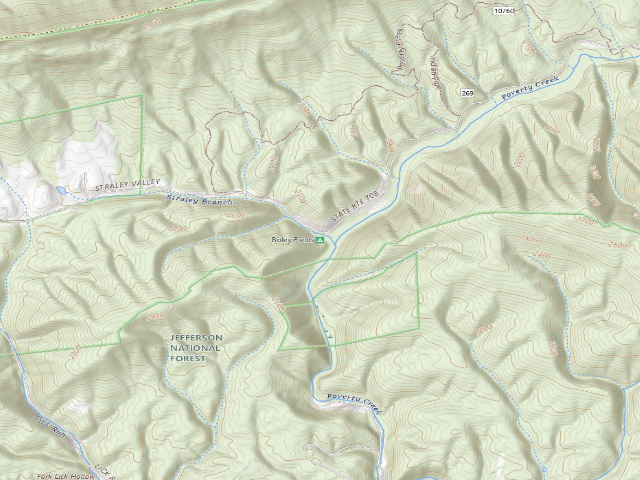 USGS topographic map of Boley Fields