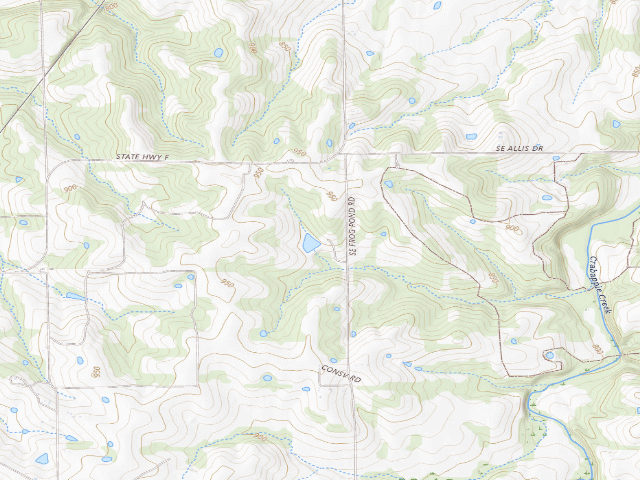 USGS topographic map of Bonanza Conservation Area