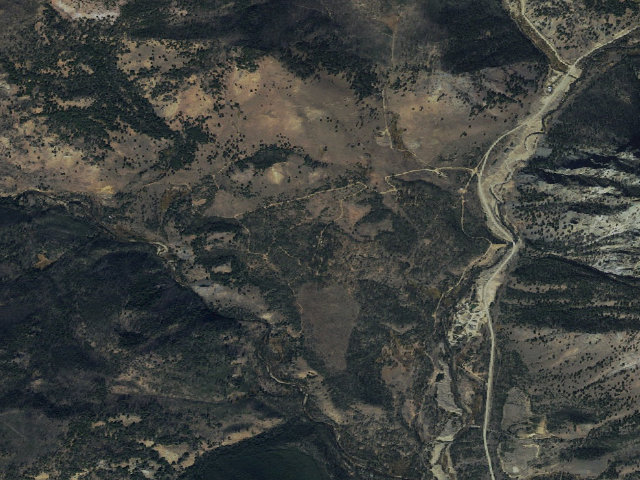 Aerial image of Bonanza Volunteer Camp