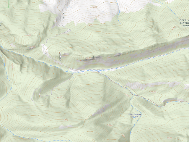 USGS topographic map of Bone Basin Perry Cyn-072