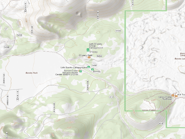 USGS topographic map of Bonito