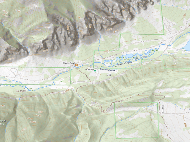 USGS topographic map of Bootleg