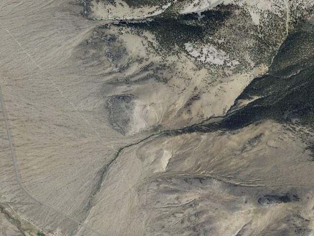 Aerial image of Borah Peak Wilderness Study Area