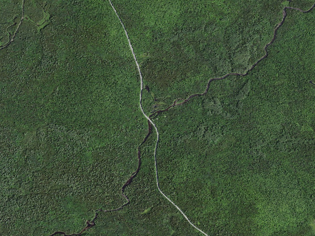 Aerial image of Boreas River/28N Campsite #1 (Vanderwhacker Mountain Wild Forest)