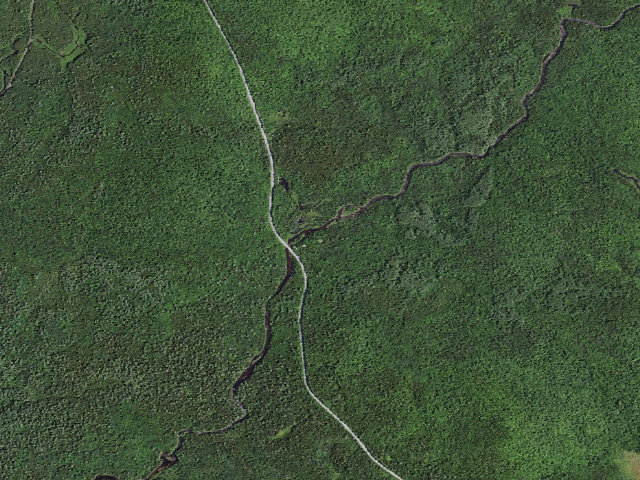 Aerial image of Boreas River/28N Campsite #2 (Vanderwhacker Mountain Wild Forest)