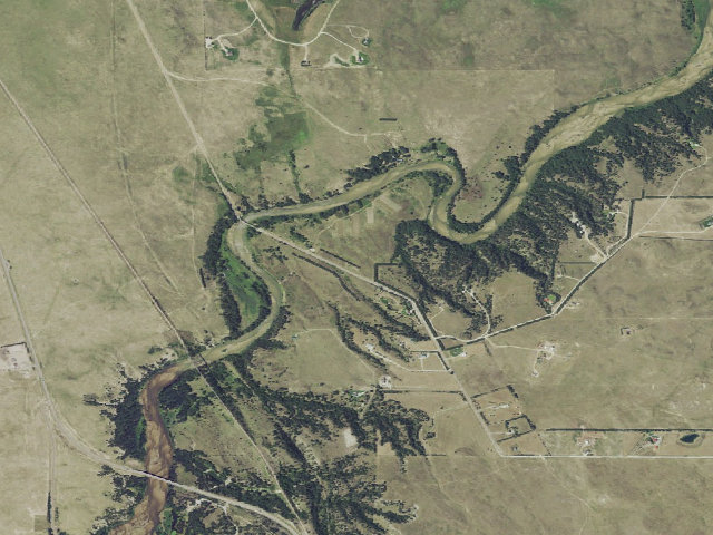 Aerial image of Borman Bridge WMA