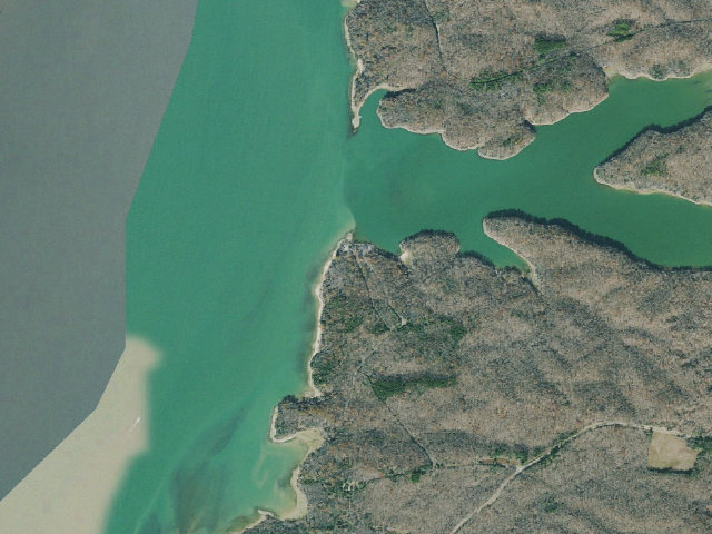 Aerial image of Boswell Landing Campground