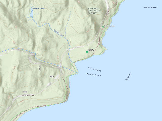 USGS topographic map of Bottle Bay-006