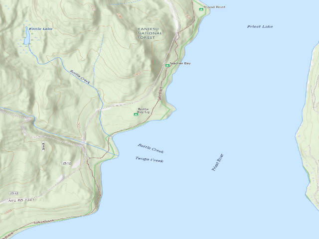 USGS topographic map of Bottle Bay-007